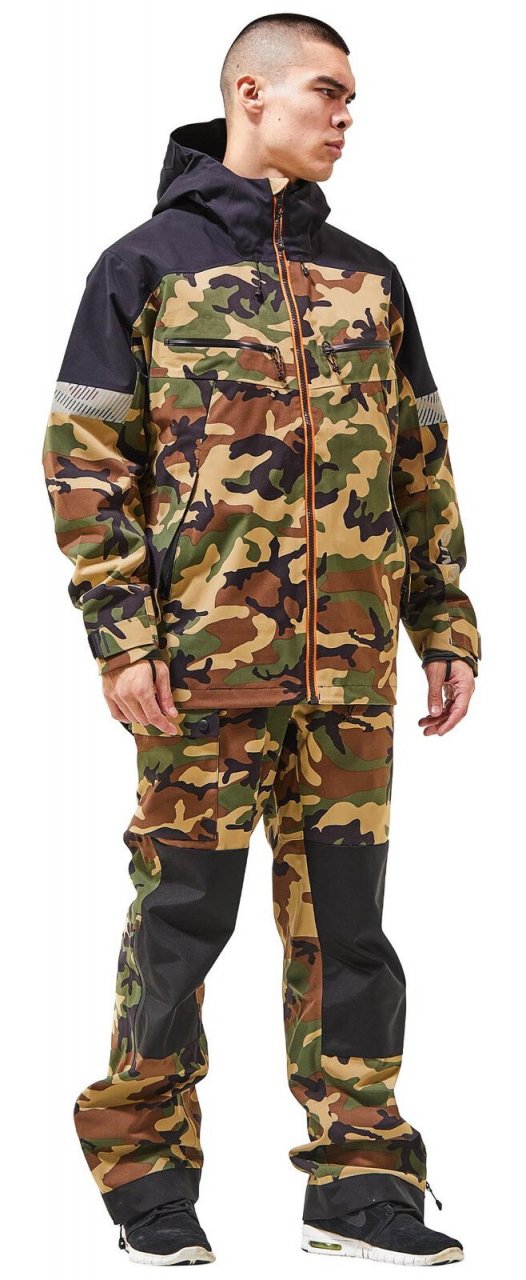 Fishing Jacket Simms CX Woodland Camo | CzechNymph.com