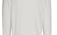 Fishing LS Shirt Simms Black Logo Pure White