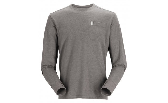 Fishing LS Shirt Simms Henry's Fork Crew Steel Heather Fishing LS Shirt Simms Henry's Fork Crew Steel Heather S