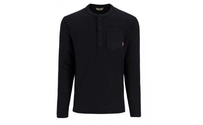 Fishing LS Shirt Simms Highline Henley Black Fishing LS Shirt Simms Highline Henley Black S