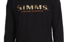 Fishing LS Shirt Simms Logo Black