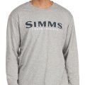 Fishing LS Shirt Simms Logo Grey Heather