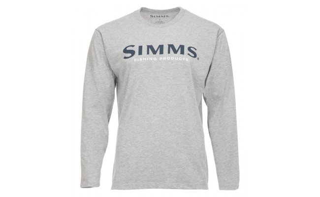 Fishing LS Shirt Simms Logo Grey Heather Fishing LS Shirt Simms Logo Grey Heather S
