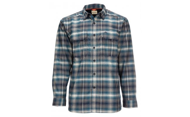 Fishing Shirt Simms Coldweather Atlantis Steel Plaid Fishing Shirt Simms Coldweather Atlantis Steel Plaid S