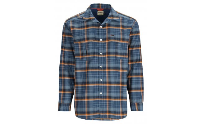 Fishing Shirt Simms ColdWeather Neptune/Sun Glow Ombre Plaid Fishing Shirt Simms ColdWeather Neptune/Sun Glow Ombre Plaid S