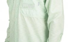 Fishing Shirt Simms Double Haul Light Green Texture Wave Print