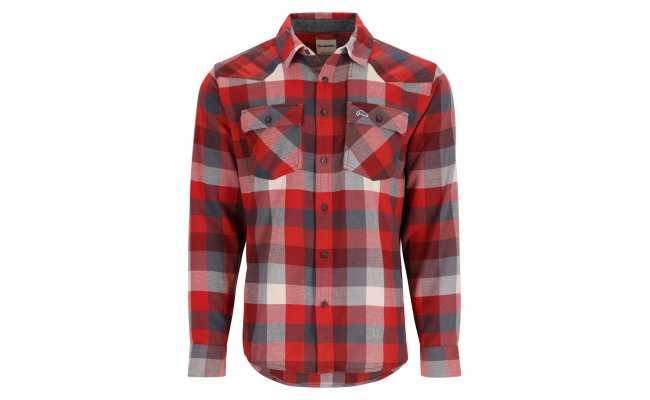 Fishing Shirt Simms Santee Flannel Auburn Red/Slate Buffalo Check  Fishing Shirt Simms Santee Flannel Auburn Red/Slate Buffalo Check  S