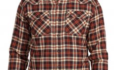 Fishing Shirt Simms Santee Flannel Maghoany & Tan Camp Plaid