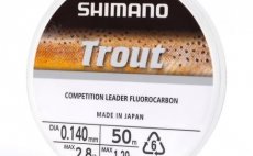 Fluorocarbon Leader Shimano Trout Competition Fluoro 50 m; 0.14 mm; 1.29 kg