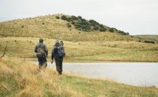 Fly Fishing Backpack Guideline Experience Wateproof Zip 21 - In Action