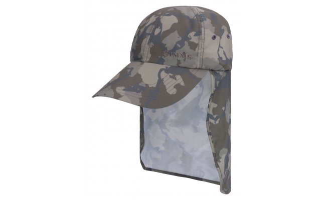 Fly Fishing Cap Simms Superlight Sunshield Regiment Camo Olive Drab Fly Fishing Cap Simms Superlight Sunshield Regiment Camo Olive Drab