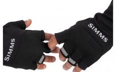 Fly Fishing Gloves Simms Freestone Half Finger Black