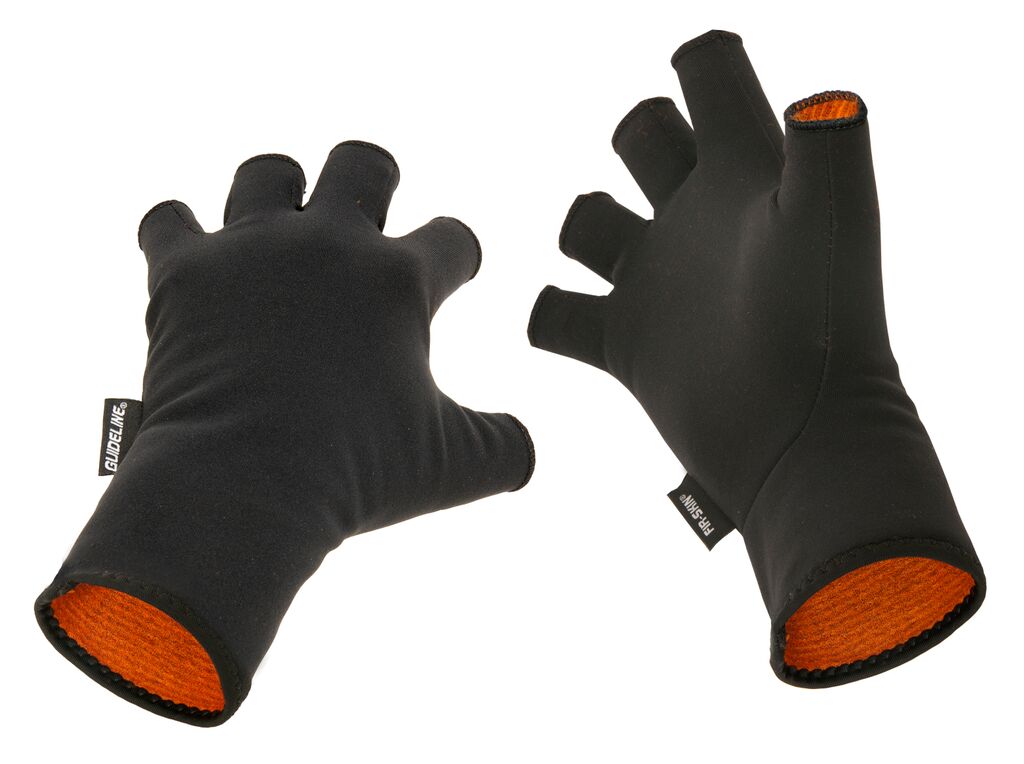 Fly Fishing Gloves Simms Guide Windbloc 1/2 Mitt Raven