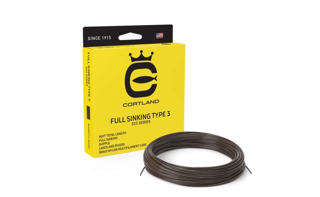 Fly Line Sinking Cortland 333 FULL SINKING TYPE 3 Classic Fly Line Sinking Cortland 333 FULL SINKING TYPE 3 Classic WF #5 - Brown
