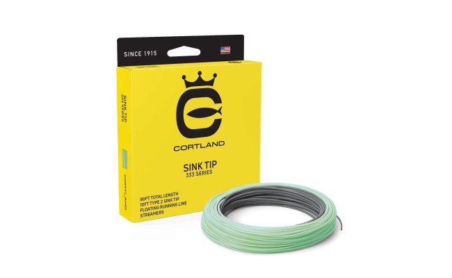 Fly Line Sinking Cortland 333 SINK TIP Classic Fly Line Sinking Cortland 333 SINK TIP Classic WF #4 - Charcoal & Mint Green