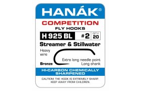 Fly Tying Hook Hanak Competition Streame ... Fly Tying Hook Hanak Competition Streamer & Stillwater Bronze No 2, 20 pcs (H925BL)