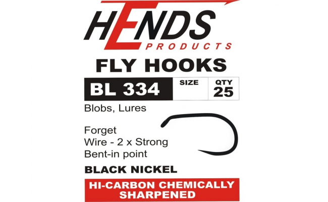 Fly Tying Hook Hends Blob and Lure (BL334) Fly Tying Hook Hends Blob and Lure (BL334) No 8 25 pcs