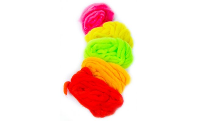 Glo Bug Egg Yarn Veniard Glo Bug Egg Yarn Veniard Fluo Chartreuse