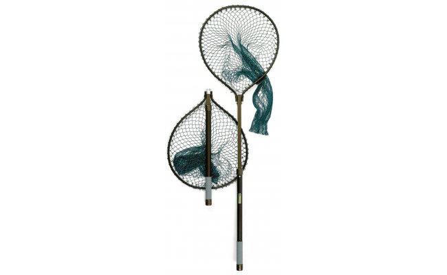 Landing Net Mclean Hinged Sprung Telescopic 510 Landing Net Mclean Hinged Sprung Telescopic 510 Green Knotless Net