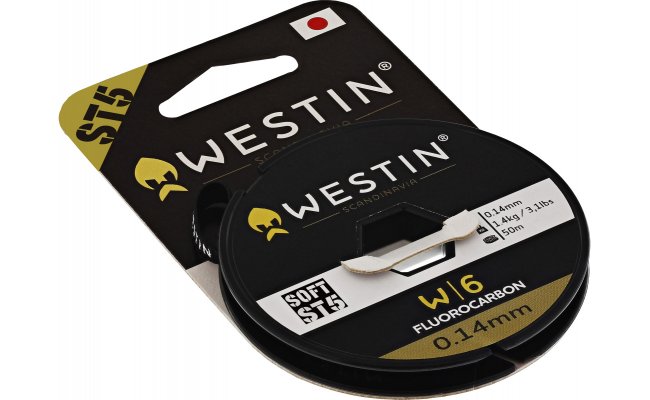 Leader Westin W6 ST5 Fluorocarbon Clear Leader Westin W6 ST5 Fluorocarbon Clear - 0.14 mm; 1.3 kg; 50 m