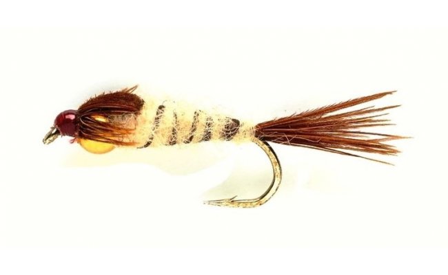 Mayfly Nymph (Gold Nugget) Mayfly Nymph (Gold Nugget), Size 12