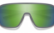 Polarised Glasses Smith Optics Boomtown Matte Cement Polar Green Mirror