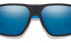 Polarised Glasses Smith Optics Deckboss Matte Black/Blue Polar Blue Mirror