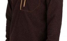 Rivershed Quarter Zip Simms Mahogany