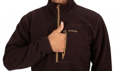 Rivershed Quarter Zip Simms Mahogany