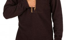 Rivershed Quarter Zip Simms Mahogany