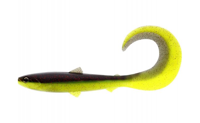 Rubber Lures Westin BullTeez Curltail Black & Chartreuse Rubber Lures Westin BullTeez Curltail Black & Chartreuse - 3 g; 8 cm