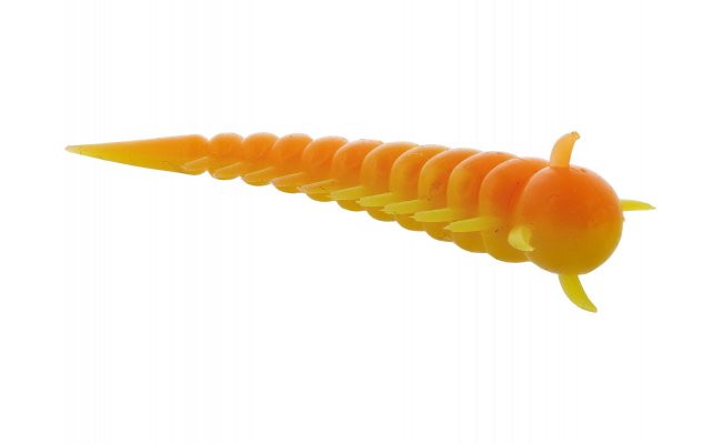 Rubber Lures Westin Greedy Worm Garlic/Cheese Scent Rubber Lures Westin Greedy Worm Garlic/Cheese Scent - Orange/Yellow, 8 pcs