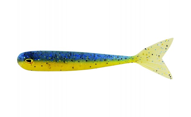 Rubber Lures Westin MegaTeez V-Tail Blue N' Yellow Rubber Lures Westin MegaTeez V-Tail Blue N' Yellow - 1 g; 5 cm