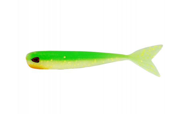 Rubber Lures Westin MegaTeez V-Tail UV Slime Rubber Lures Westin MegaTeez V-Tail UV Slime - 1 g; 5 cm