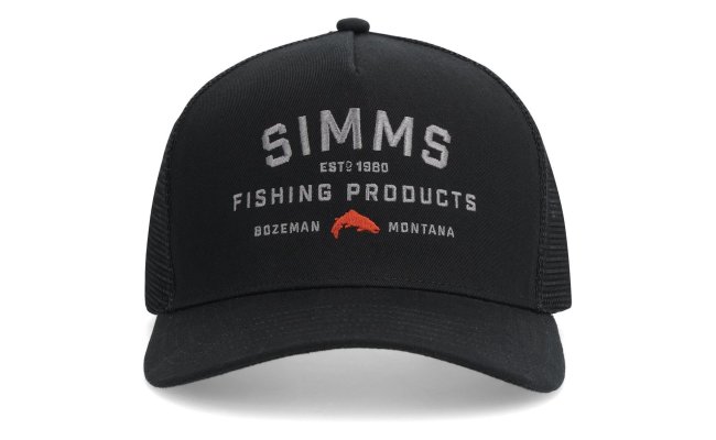 Simms Double Haul Trucker Black Cap Simms Double Haul Trucker Black Cap