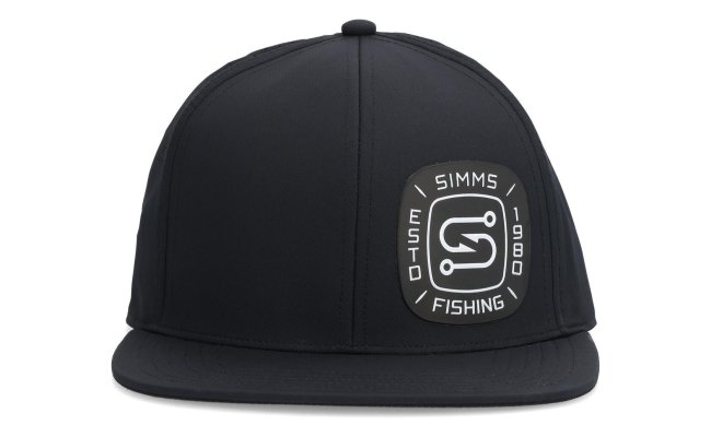 Simms Flatbill Black Cap Simms Flatbill Black Cap