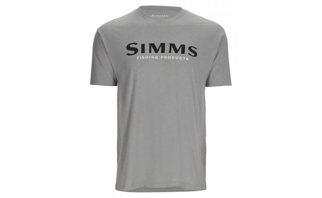 T-Shirt Simms Black Logo Cinder Heather T-Shirt Simms Black Logo Cinder Heather S