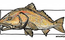 Solar Tech Tee Simms Redfish Sterling