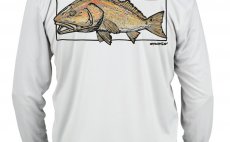 Solar Tech Tee Simms Redfish Sterling