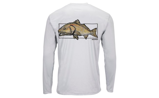 Solar Tech Tee Simms Redfish Sterling Solar Tech Tee Simms Redfish Sterling XL