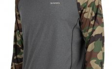 SolarFlex Hoody Simms Woodland Camo & Carbon Heather