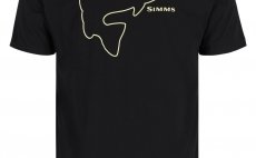 T-Shirt Simms Bass Outline Black