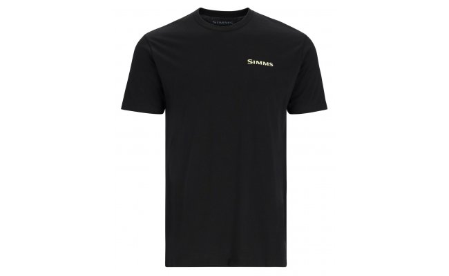 T-Shirt Simms Bass Outline Black T-Shirt Simms Bass Outline Black S