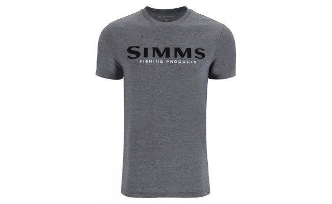 T-Shirt Simms Black Logo Athletic Heather T-Shirt Simms Black Logo Athletic Heather S