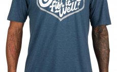 T-Shirt Simms Fish It Well Badge Sailor Blue Heather