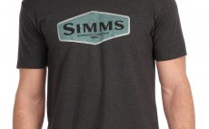 T-Shirt Simms Logo Frame Charcoal Heather