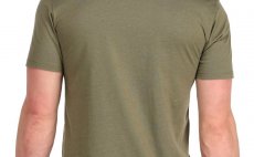 T-Shirt Simms Logo Frame Military Heather