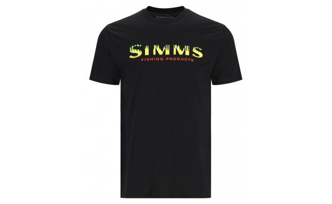 T-Shirt Simms Neon Logo Black T-Shirt Simms Neon Logo Black S