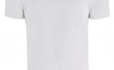 T-Shirt Simms Orange Logo Pure White