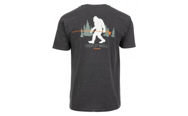T-Shirt Simms Sasquatch Charcoal Heather T-Shirt Simms Sasquatch Charcoal Heather S
